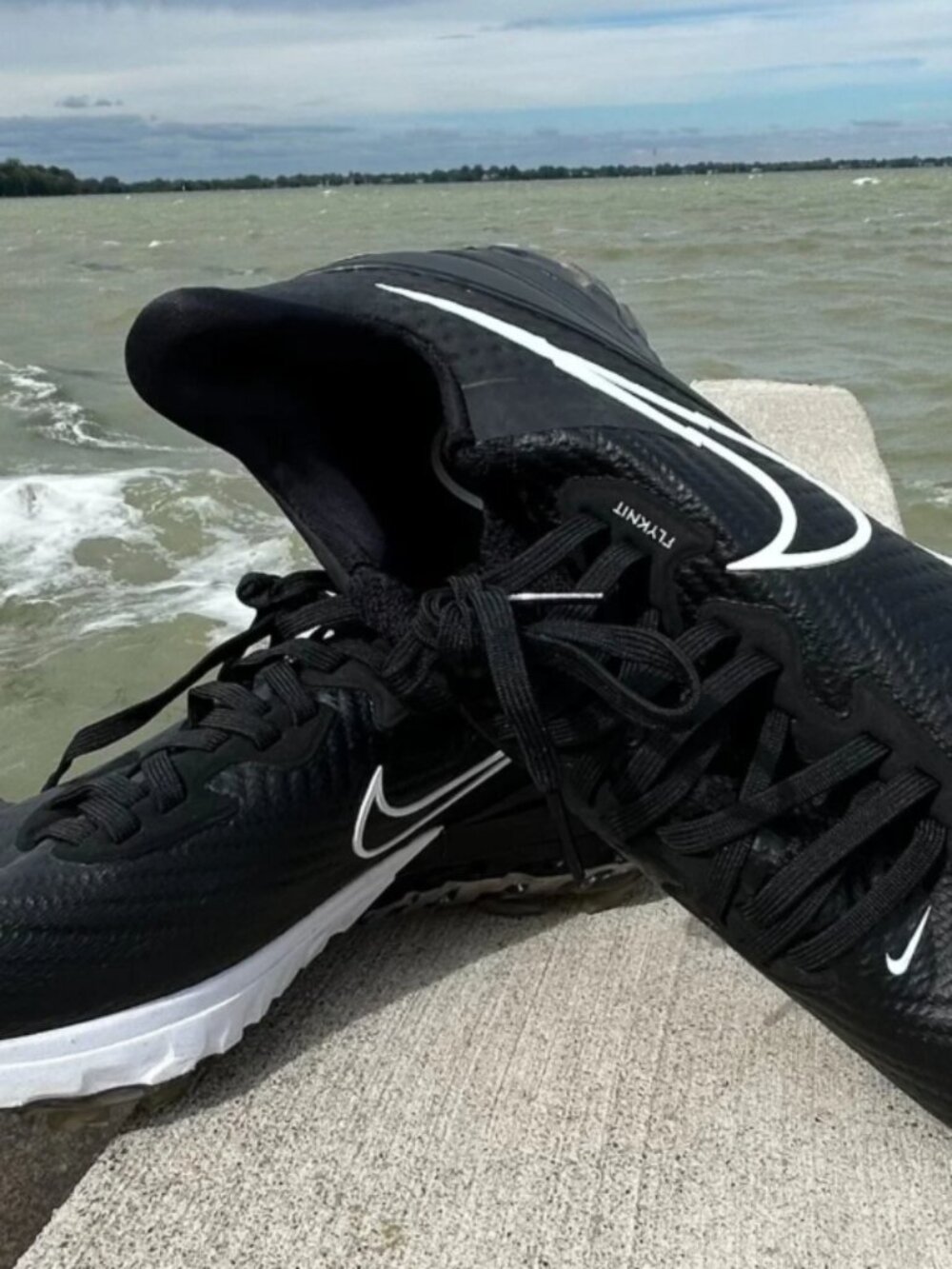 Nike Air Zoom Infinity Tour Golf Shoes Men Sz 7.5 Black White